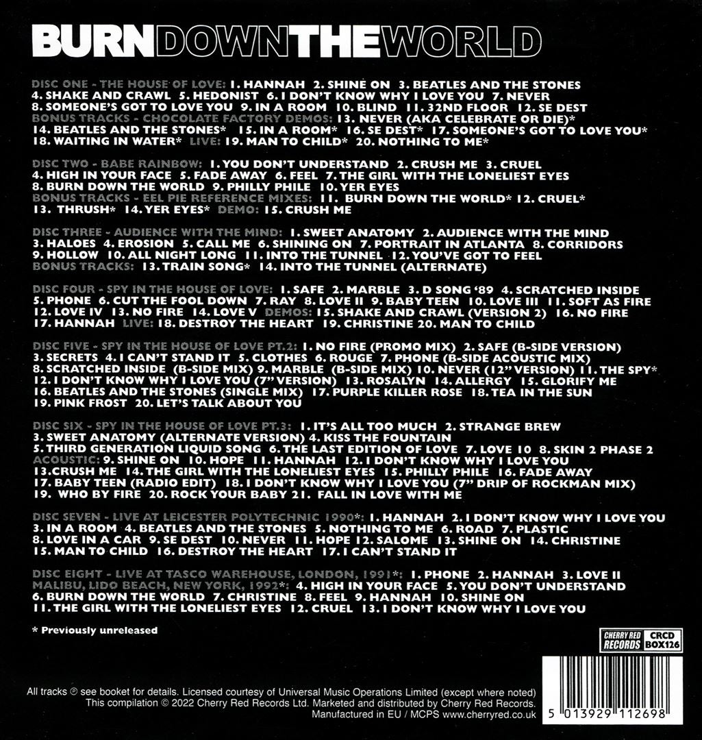 Burn Down the World: The Fontana Years 1989-1993 cover art