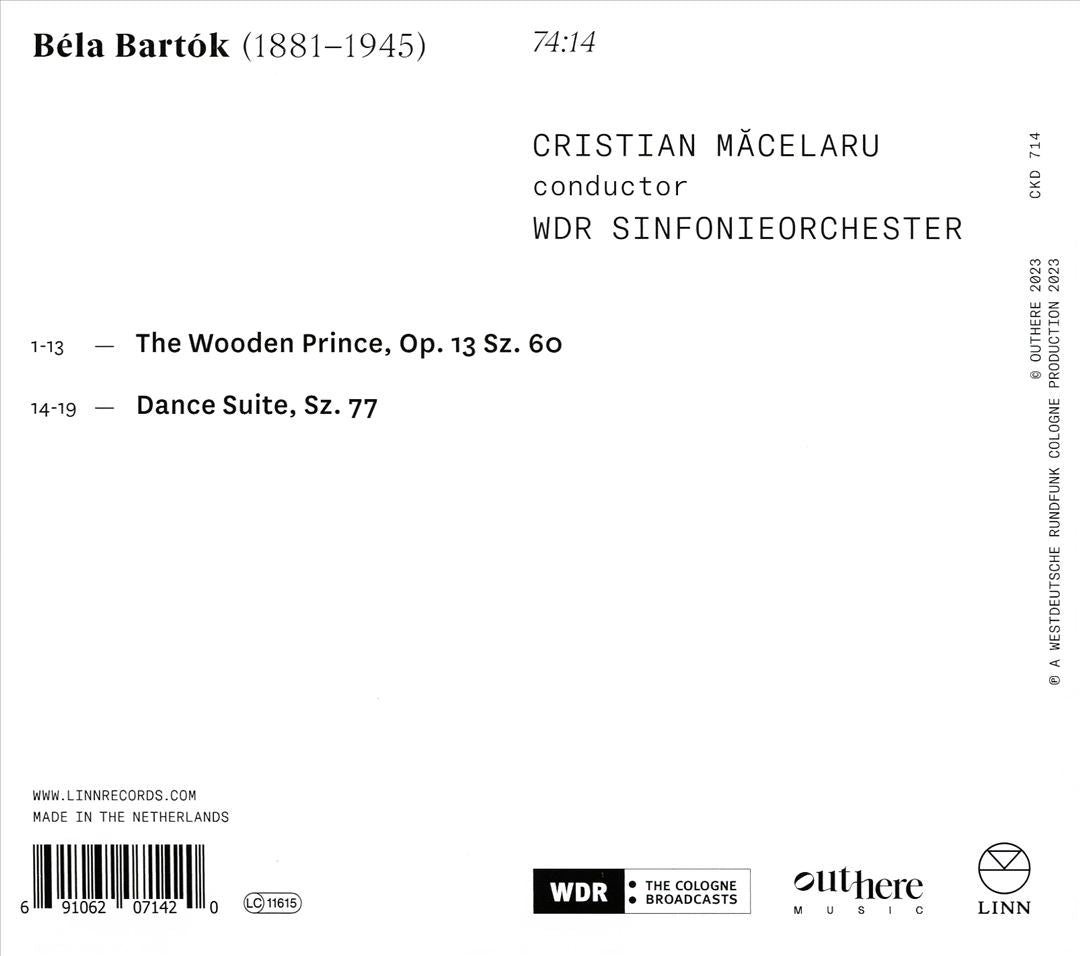 Bartók: The Wooden Prince & Dance Suite cover art