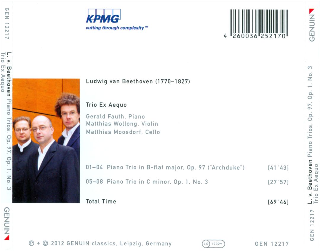 Beethoven: Piano Trios Op. 77 ("Archduke"); Piano Trio Op 1 No. 3 cover art