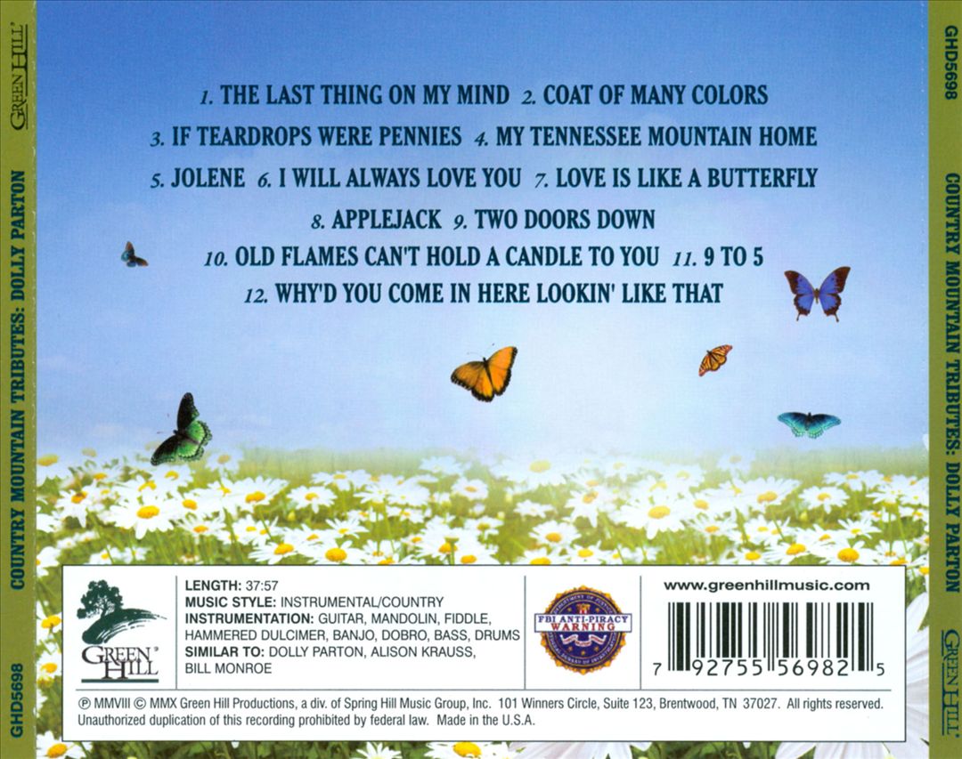 Country Mountain Masters: Dolly Parton cover art