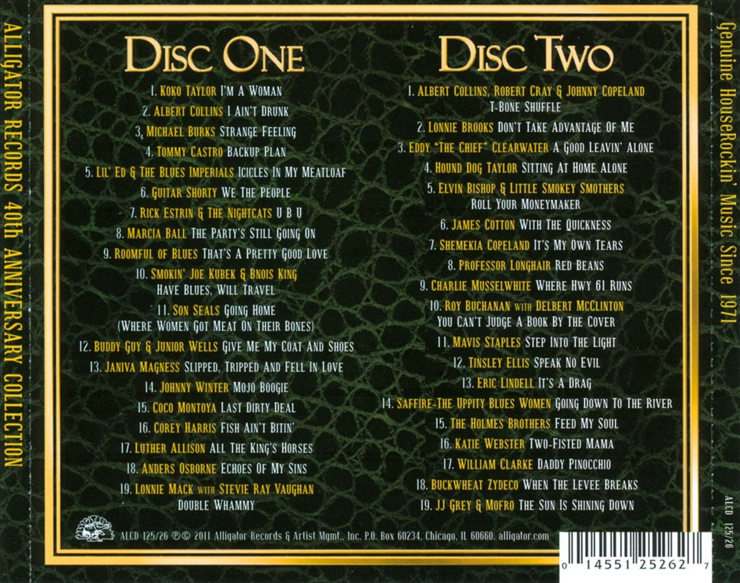 Alligator Records 40th Anniversary Collection cover art