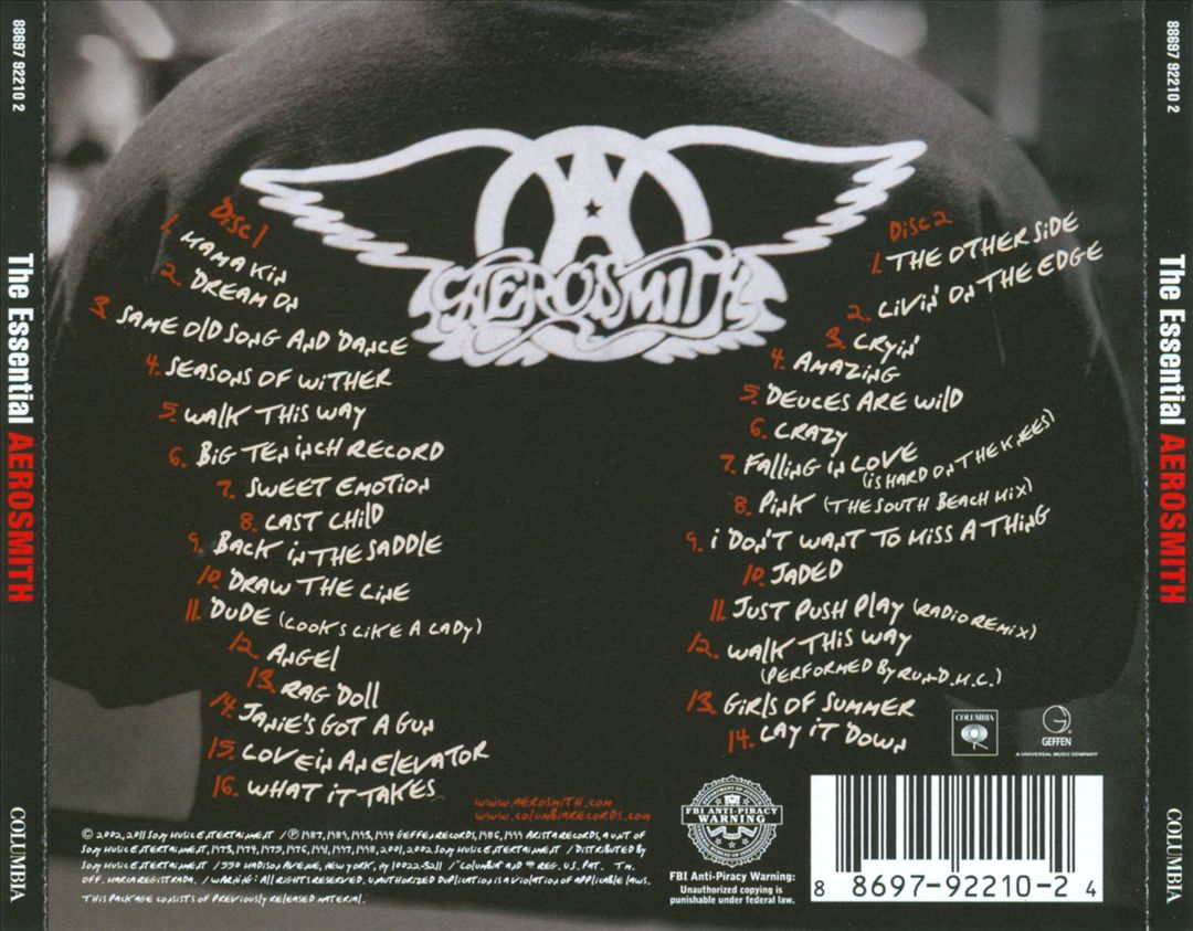 Essential Aerosmith cover art