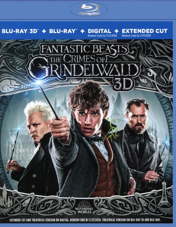 Fantastic Beasts: The Crimes of Grindelwald [3D] [Blu-ray] cover art