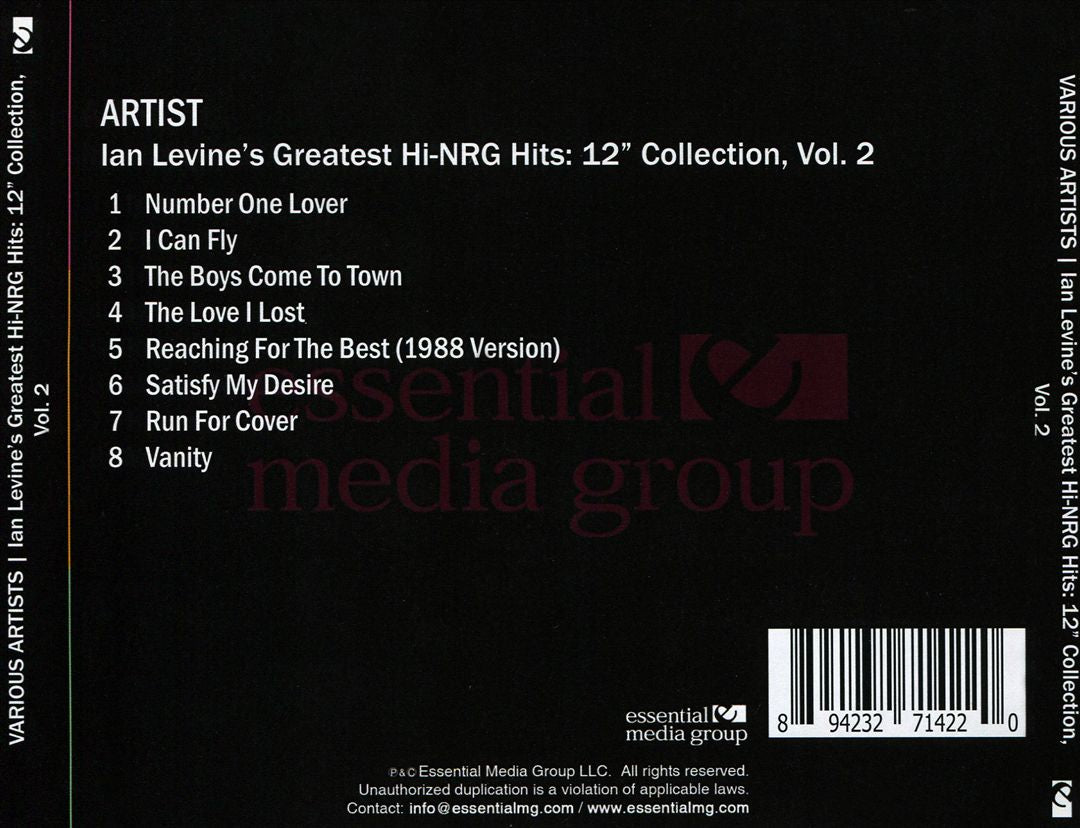 Ian Levine's Greatest Hi-NRG Hits: 12 Collection, Vol. 2 cover art