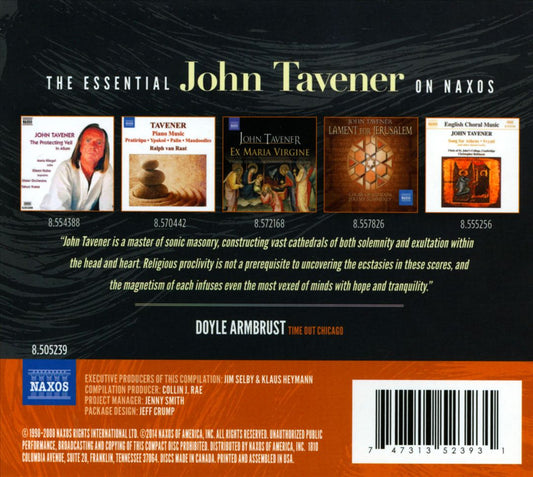 Essential John Tavener on Naxos cover art