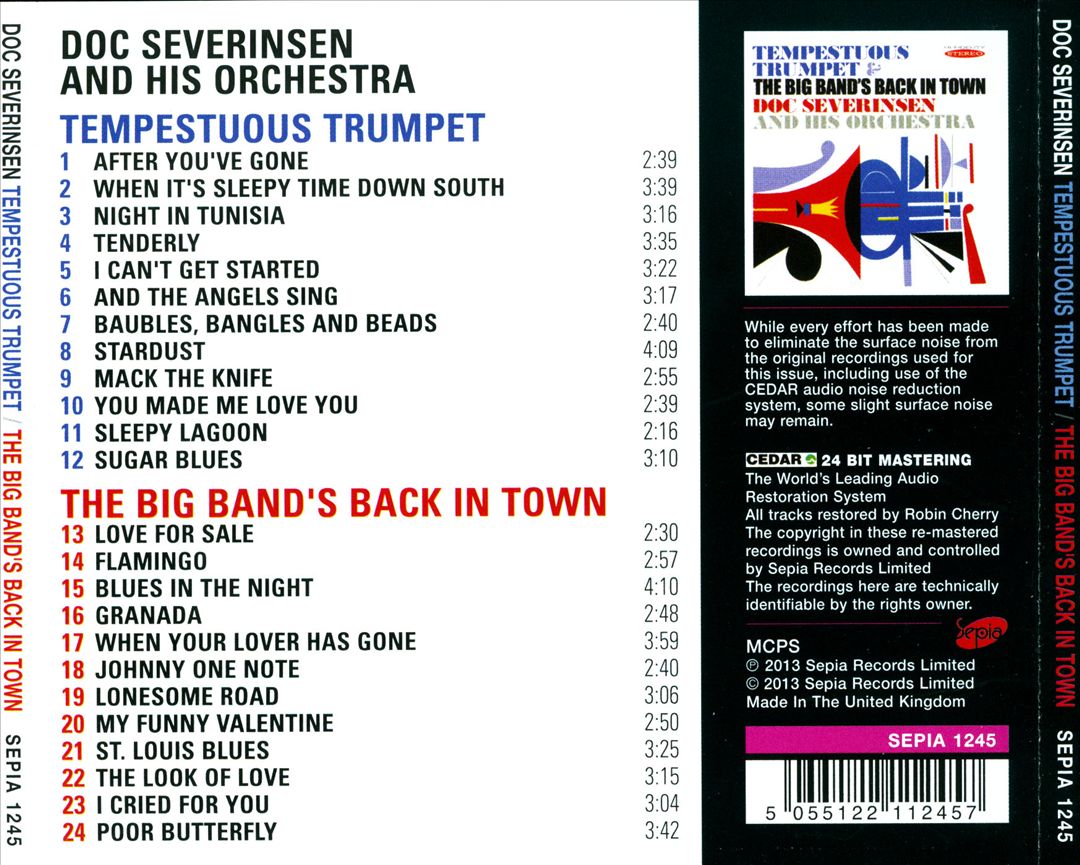 Tempestuous Trumpet/The Big Band's Back in Town cover art
