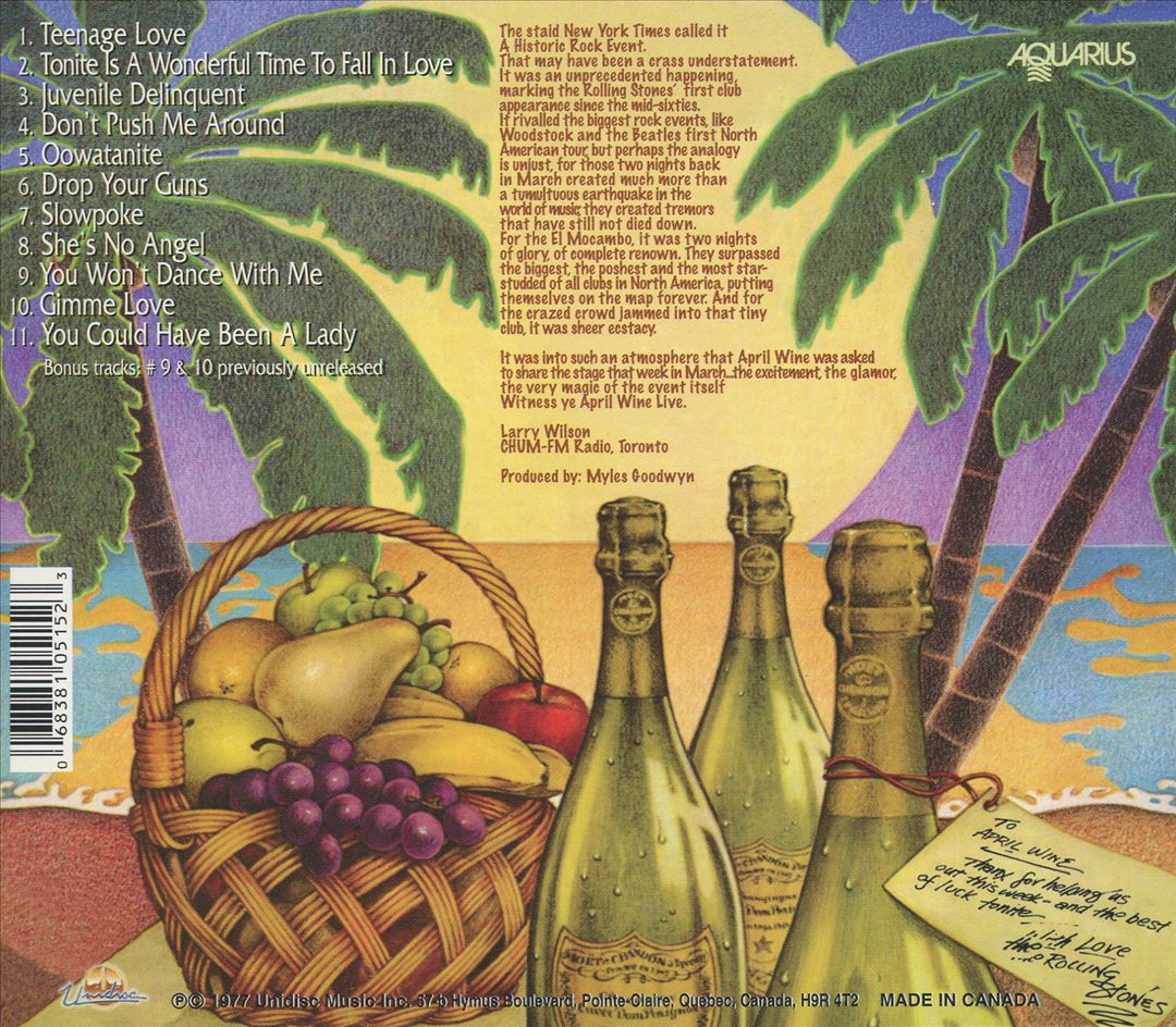 Live at the El Mocambo cover art