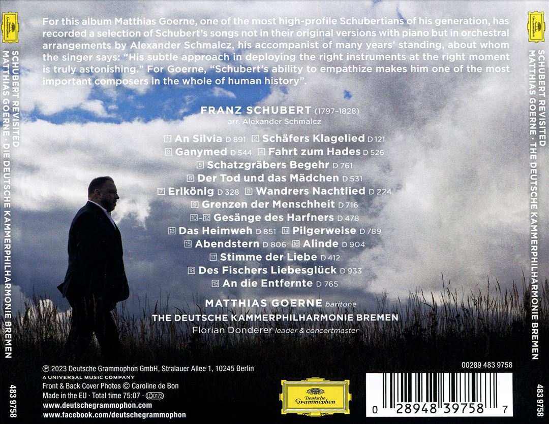 Schubert Revisited: Lieder arranged for Baritone and Orchestra cover art