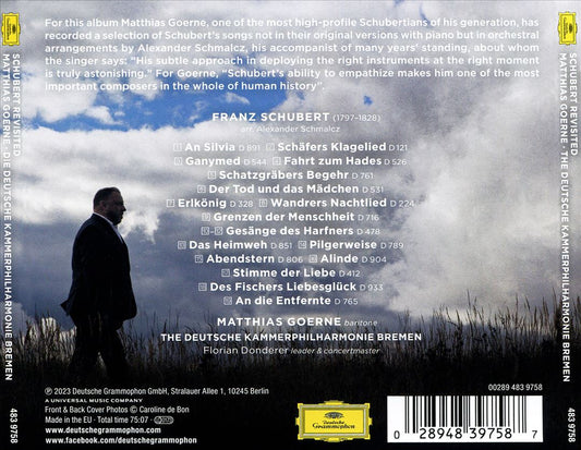 Schubert Revisited: Lieder arranged for Baritone and Orchestra cover art