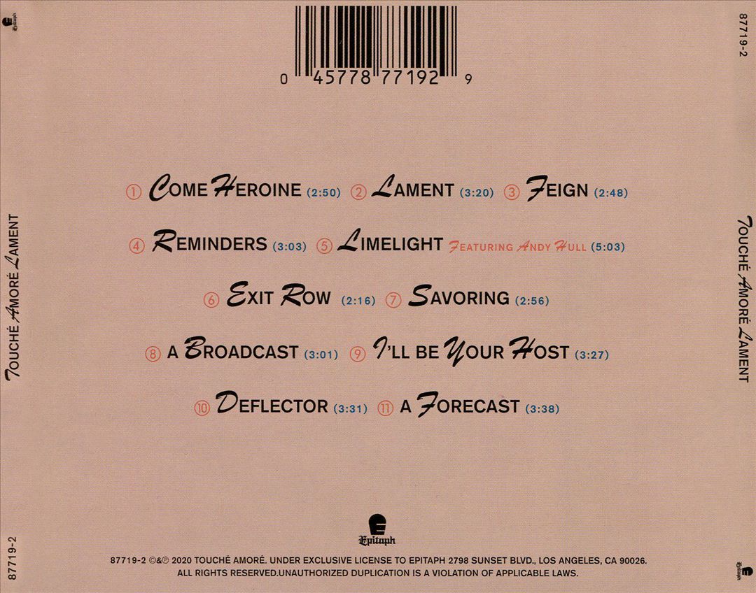 Lament cover art