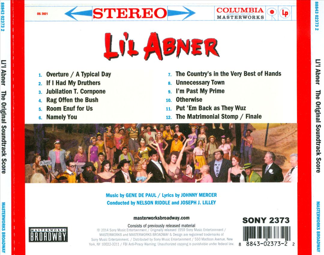Li'l Abner [Original Soundtrack Score] cover art