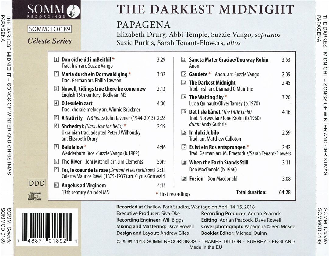 Darkest Midnight: Songs of Winter and Christmas cover art