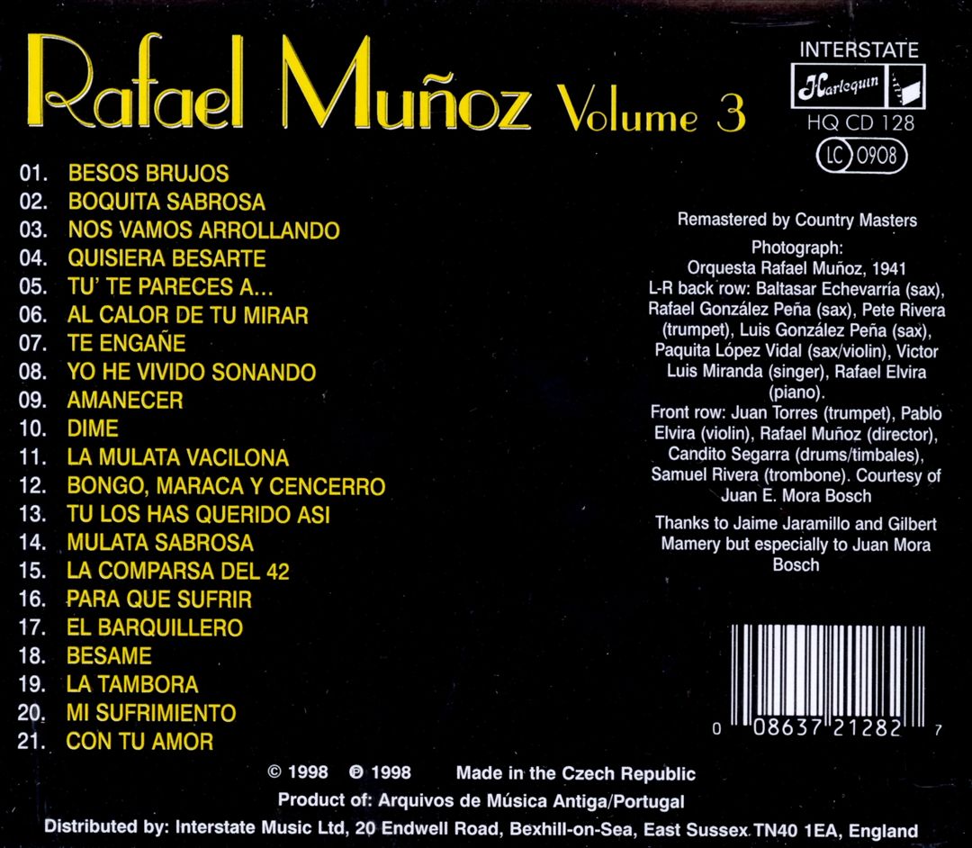 Rafael Munoz, Vol. 3 cover art