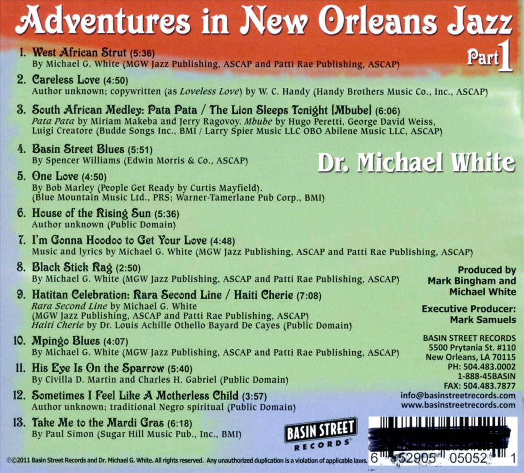 Adventures in New Orleans Jazz, Pt.1 cover art