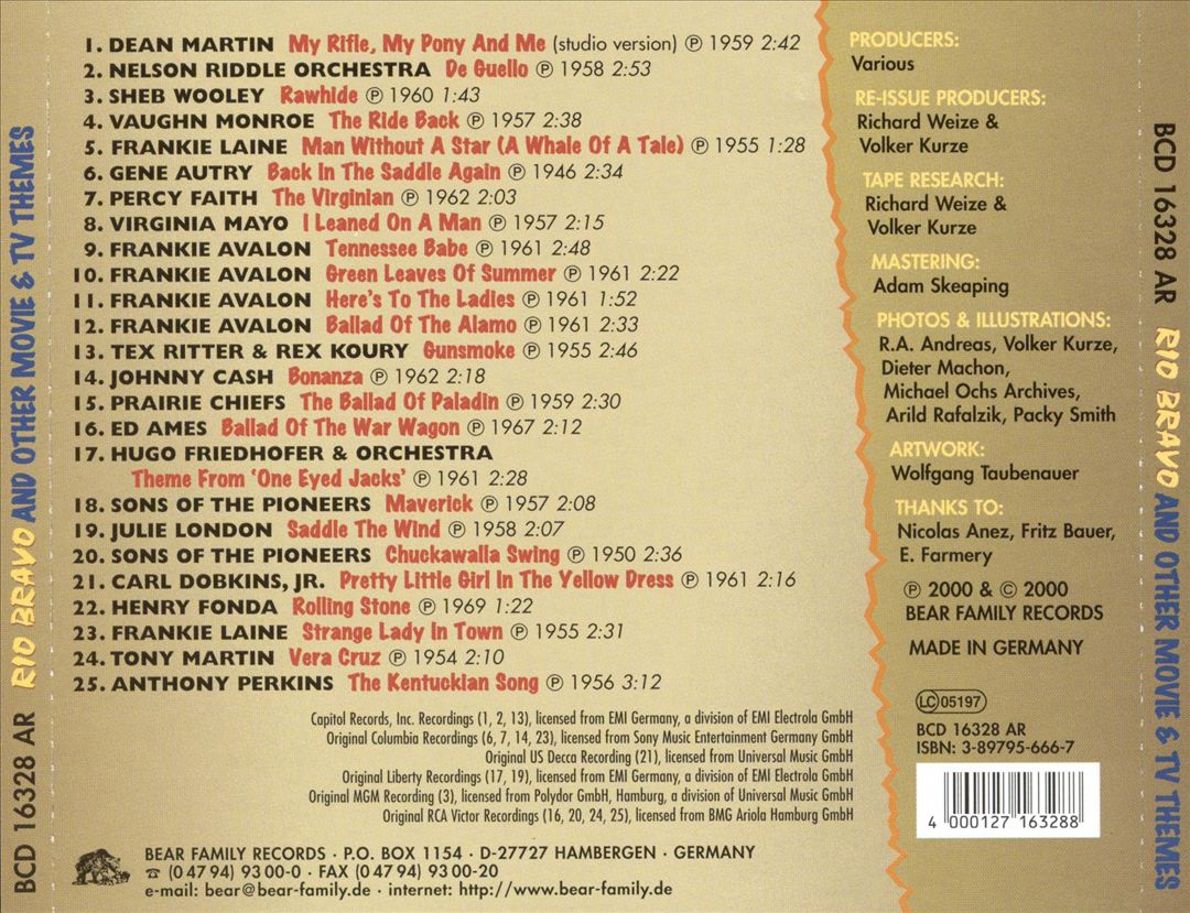 Rio Bravo & Other Movie and TV Themes cover art