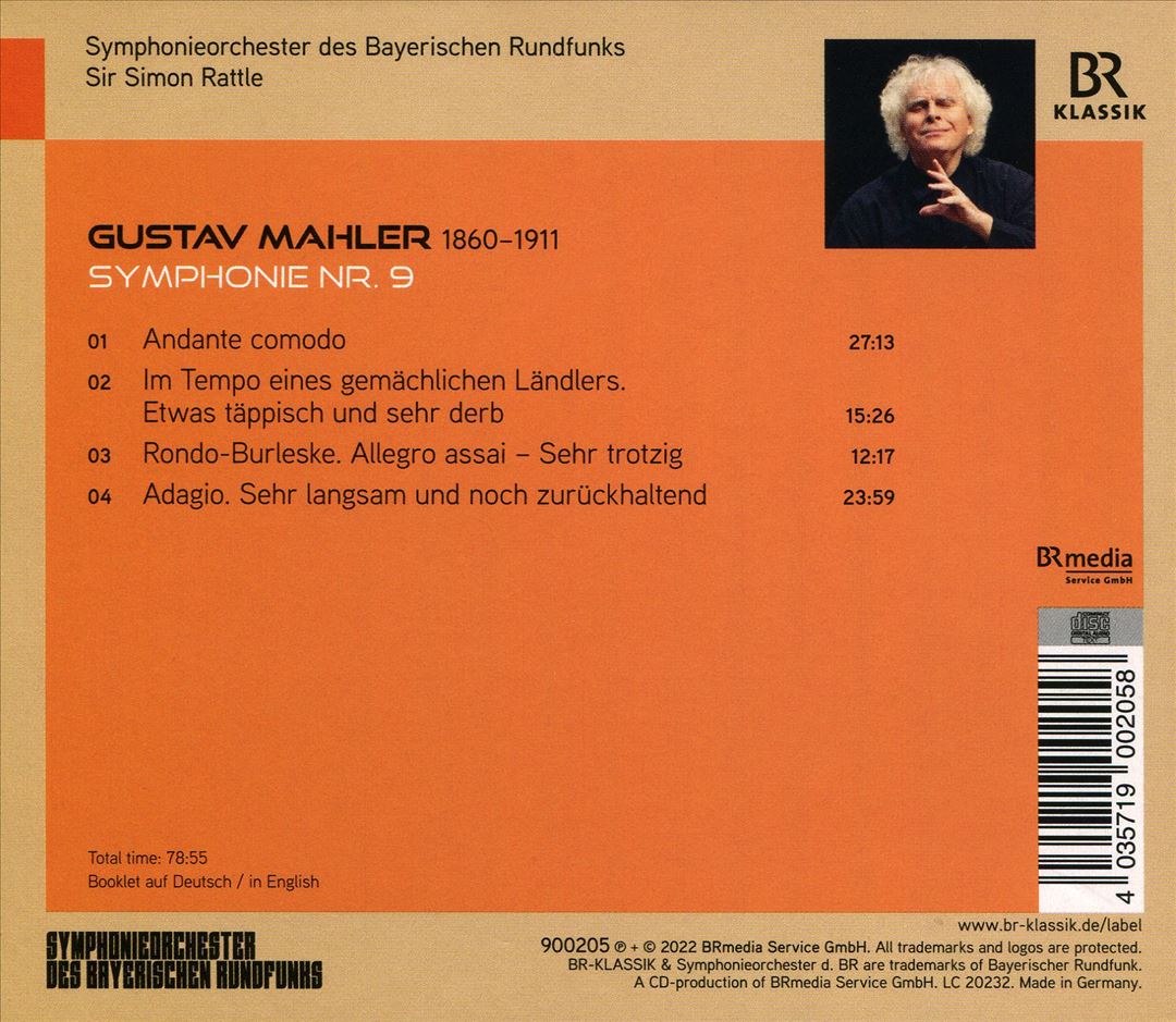 Mahler: Symphonie Nr. 9 cover art