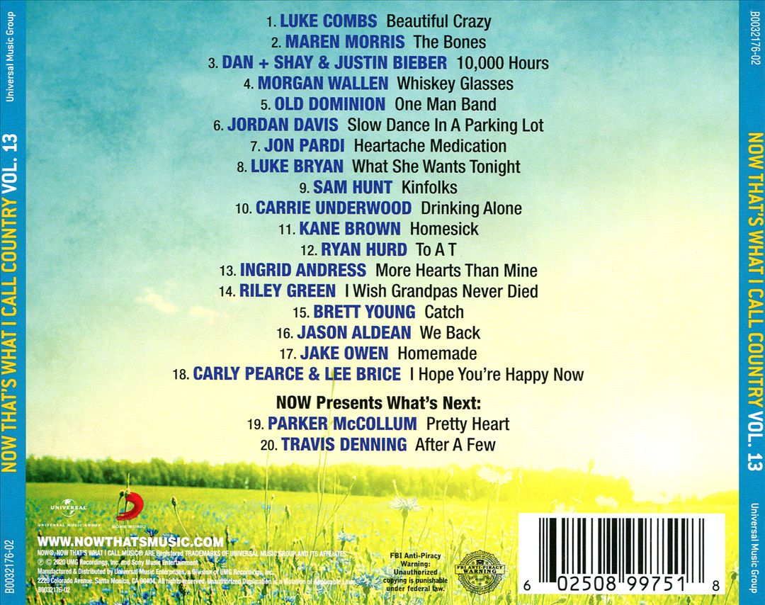 Now That's What I Call Country, Vol. 13 cover art