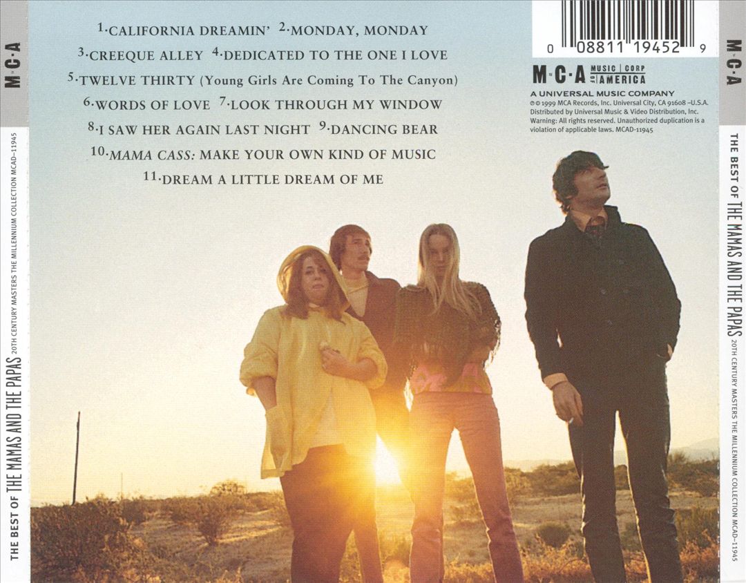 Best of the Mamas & the Papas: 20th Century Masters cover art