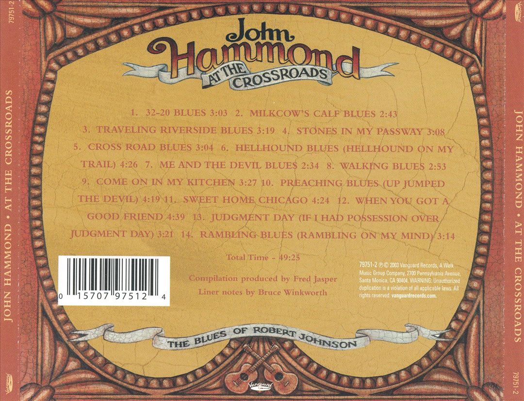 At the Crossroads: The Blues of Robert Johnson cover art