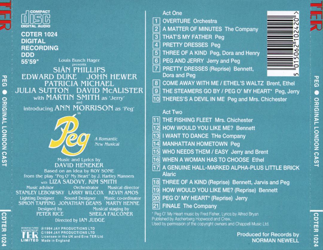 Peg [London Cast] cover art