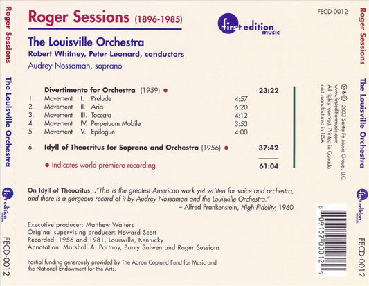 Roger Sessions cover art
