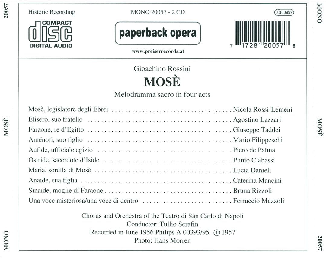 Gioachino Rossini: Mose cover art