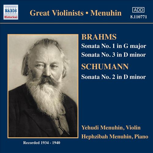 Brahms: Violin Sonatas Nos. 1 & 3; Schumann: Violin Sonata No. 2 cover art