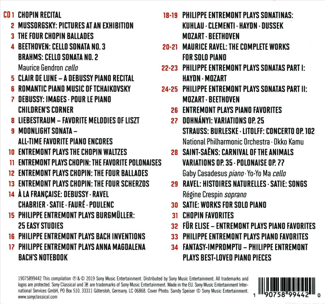 Philippe Entremont: The Complete Albums Solo Recordings on Columbia Masterworks cover art