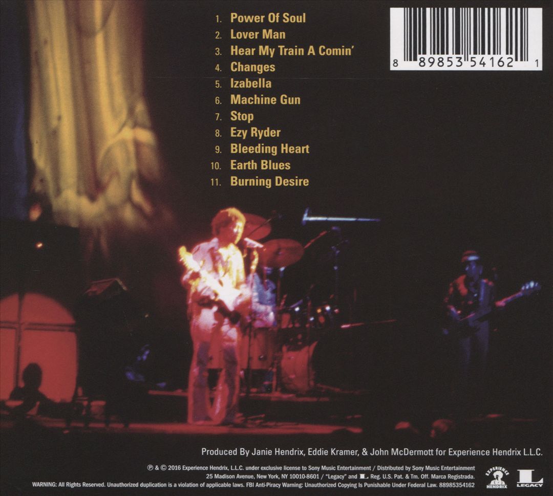 Machine Gun: Jimi Hendrix The Fillmore East First Show 12/31/1969 cover art