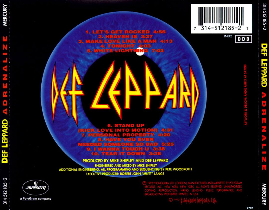 Adrenalize cover art