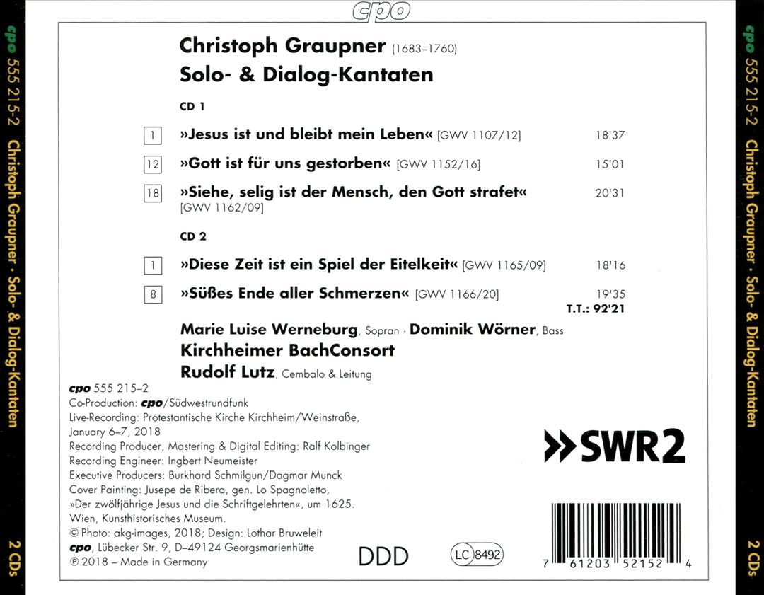 Christoph Graupner: Jesus ist und bleibt mein Leben cover art