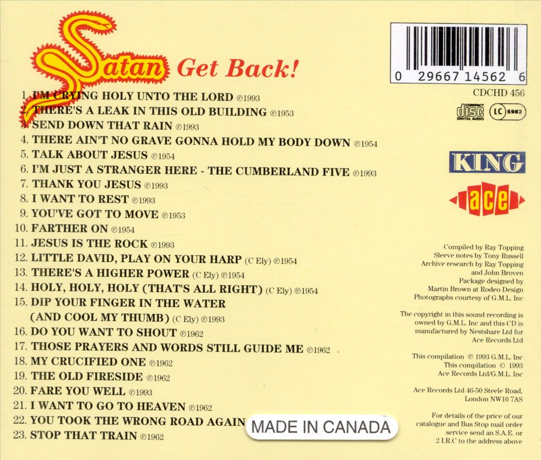 Satan Get Back cover art