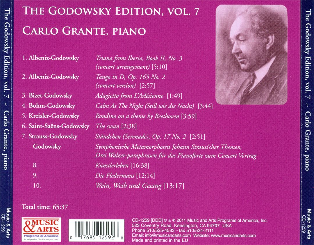 Godowsky Edition, Vol. 7 cover art