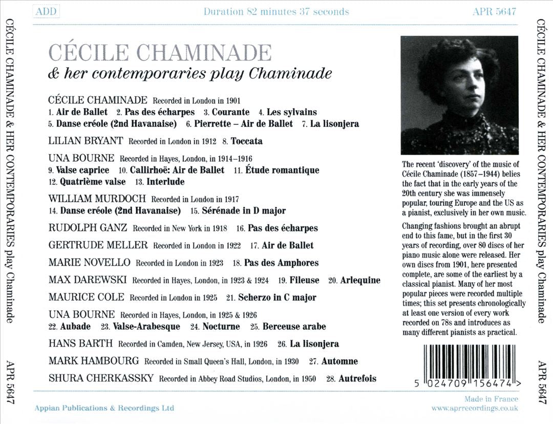 Cécile Chaminade and her contemporaries cover art