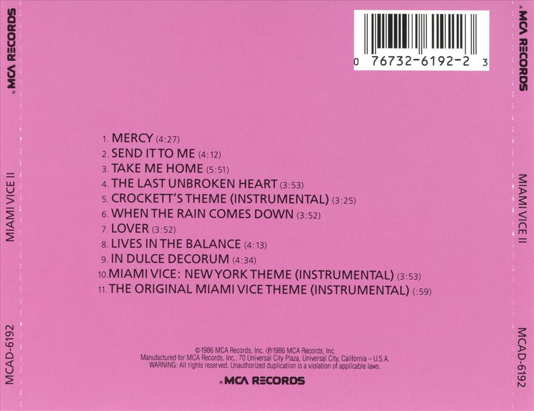 Miami Vice II cover art