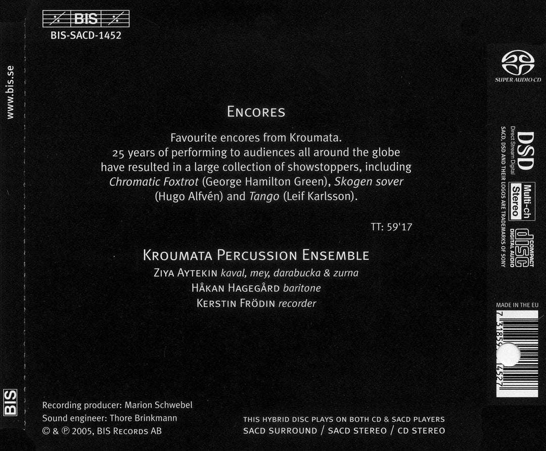 Kroumata Encores  cover art