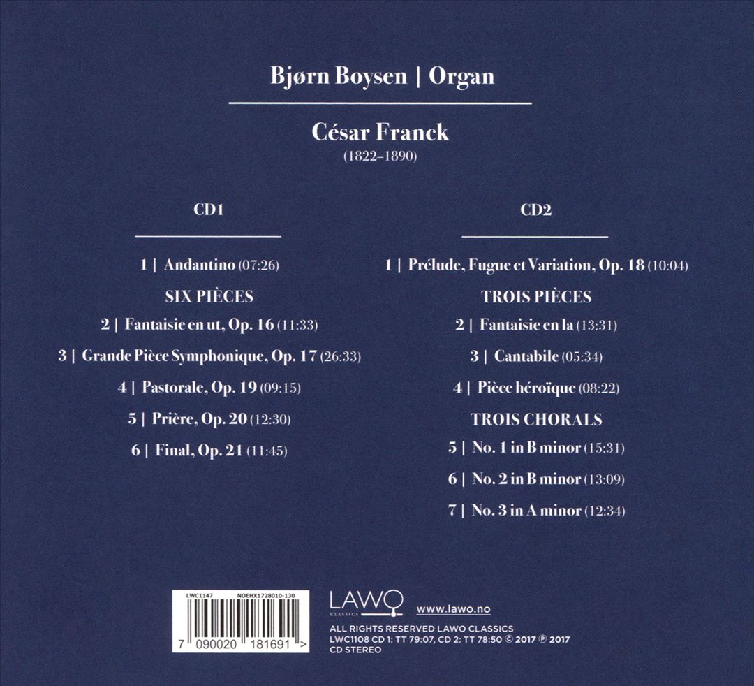 Cesar Franck: Organ Works cover art