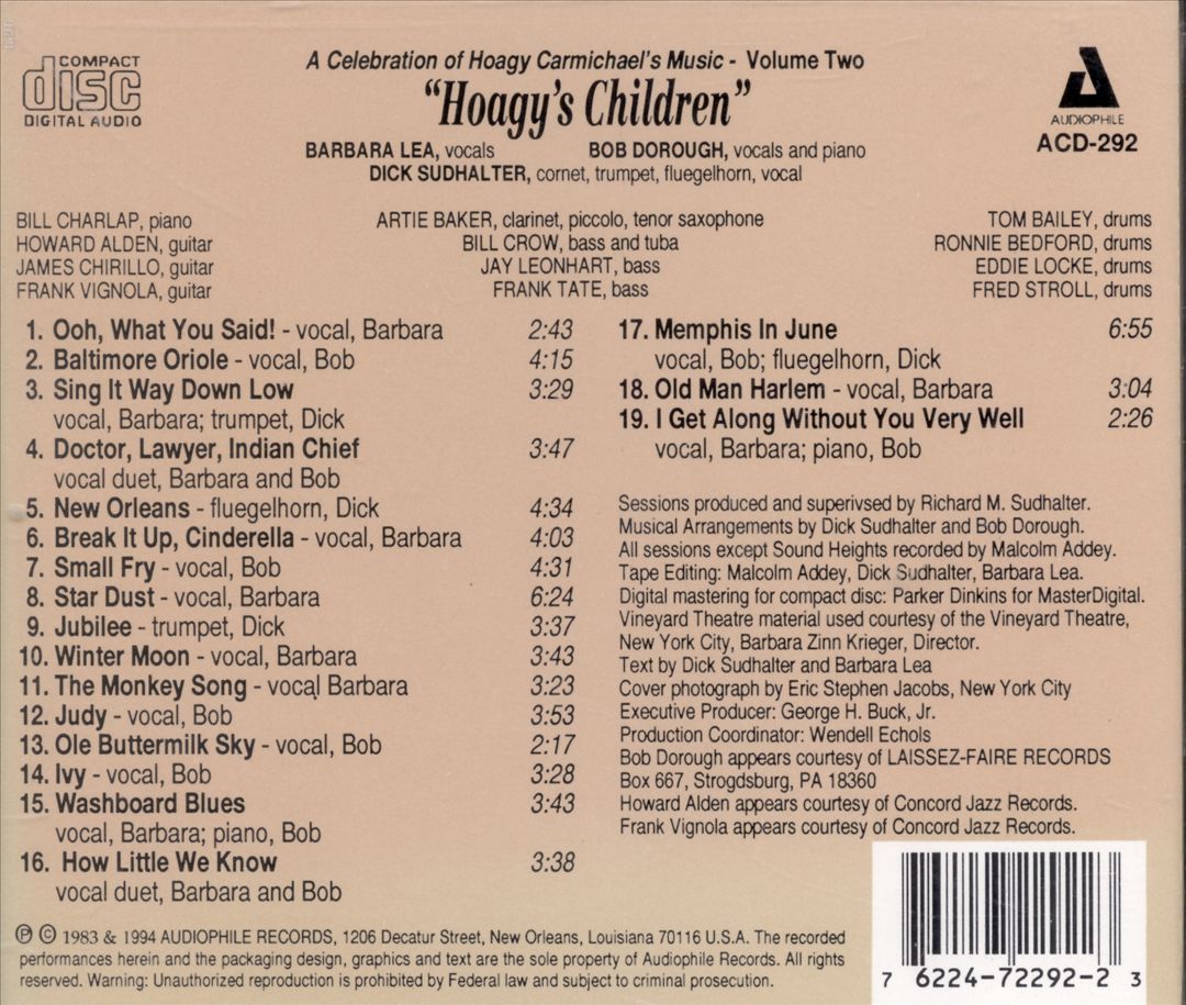 Hoagy's Children, Vol. 2 cover art