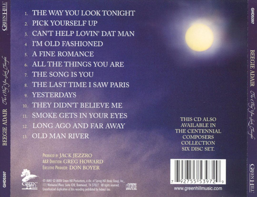 Way You Look Tonight: The Romantic Songs of Jerome Kern cover art