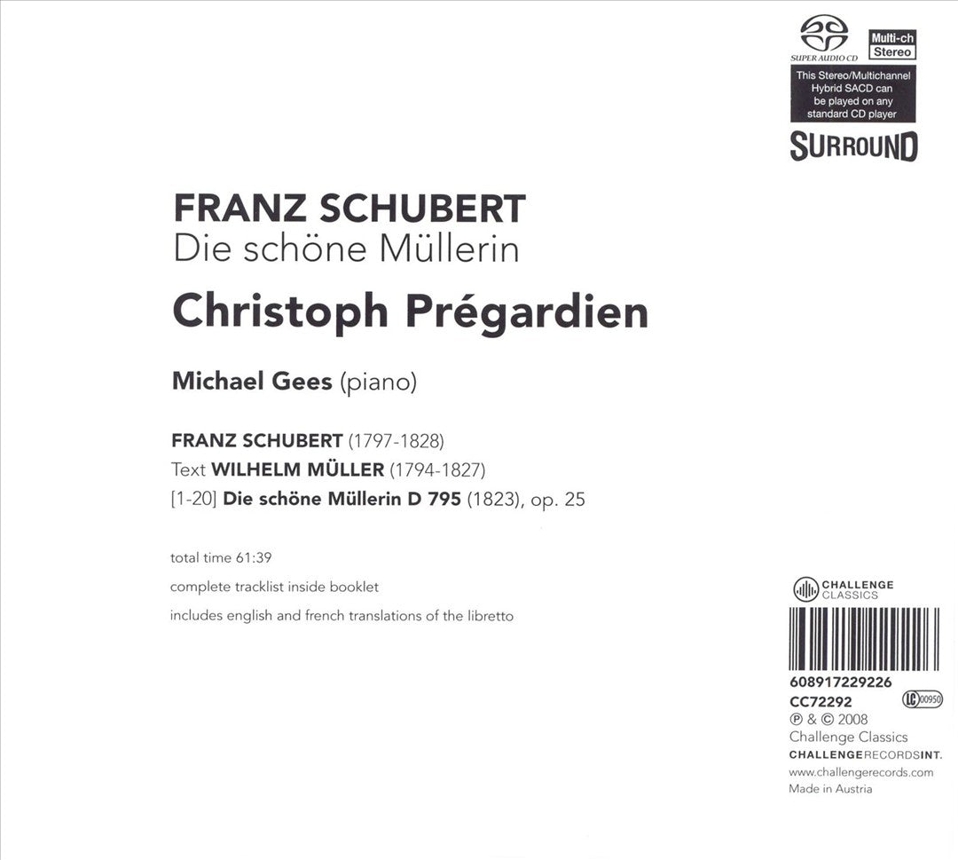 Schubert: Die schöne Müllerin cover art