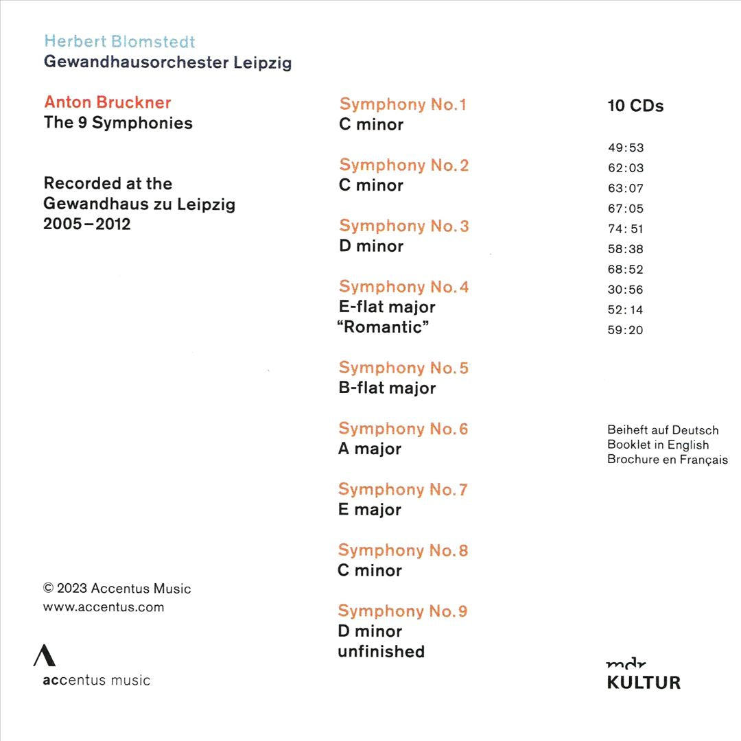 Bruckner: The 9 Symphonies cover art