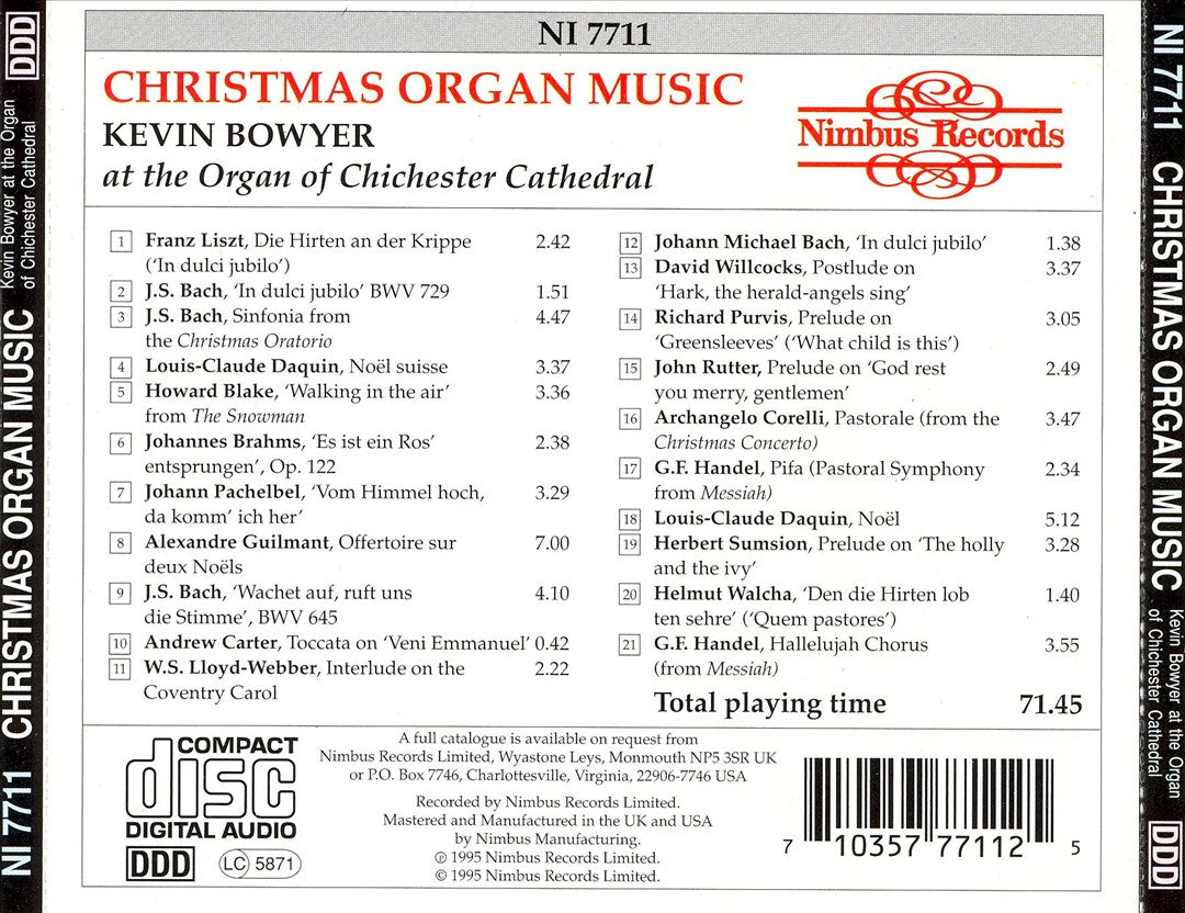 Christmas Organ Music cover art