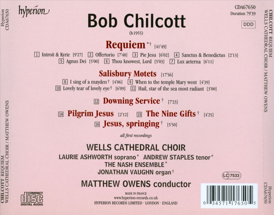 Bob Chilcott: Requiem cover art