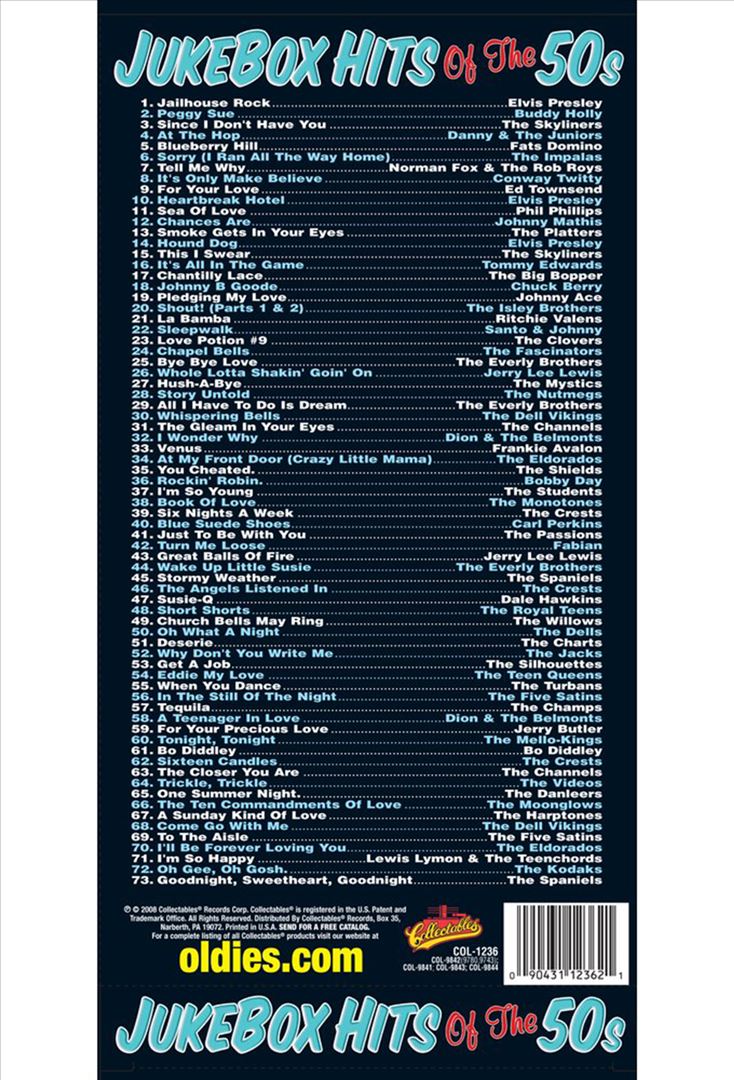 Jukebox Hits of the '50s [Collectables] cover art