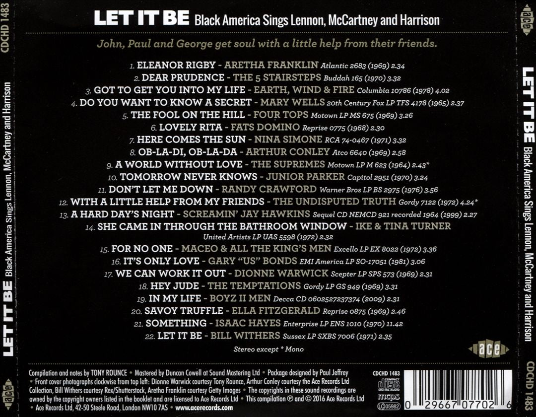 Let It Be: Black America Sings Lennon, McCartney and Harrison cover art