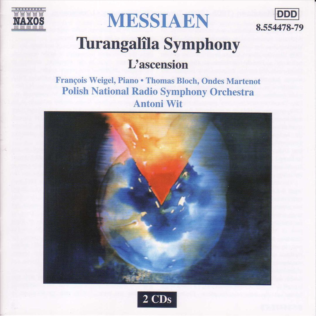 Olivier Messiaen: Turangalîla Symphony; L'ascension cover art