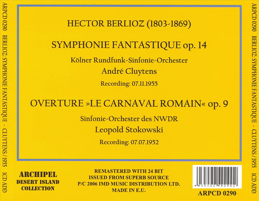 Berlioz: Symphony Fantastique cover art