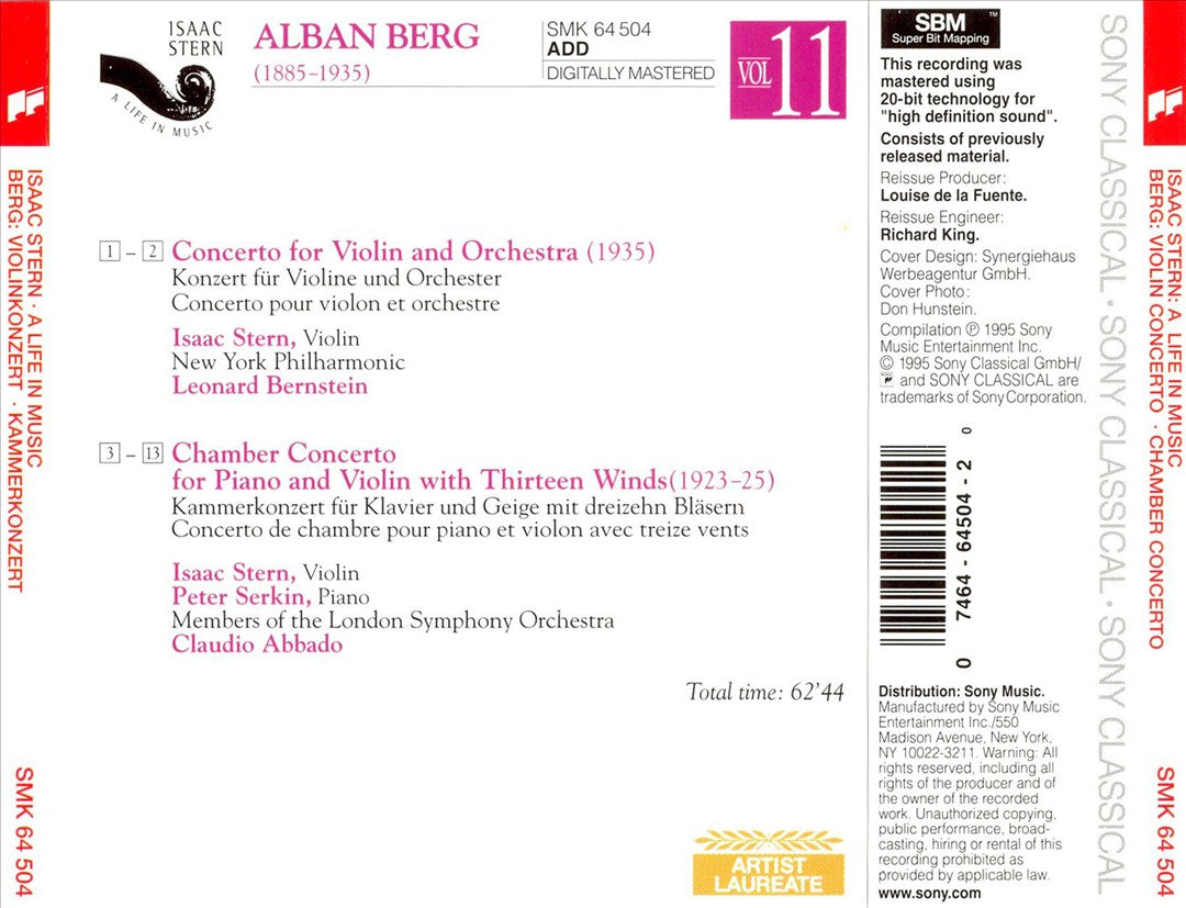 Life in Music: Isaac Stern, Vol. 11 cover art