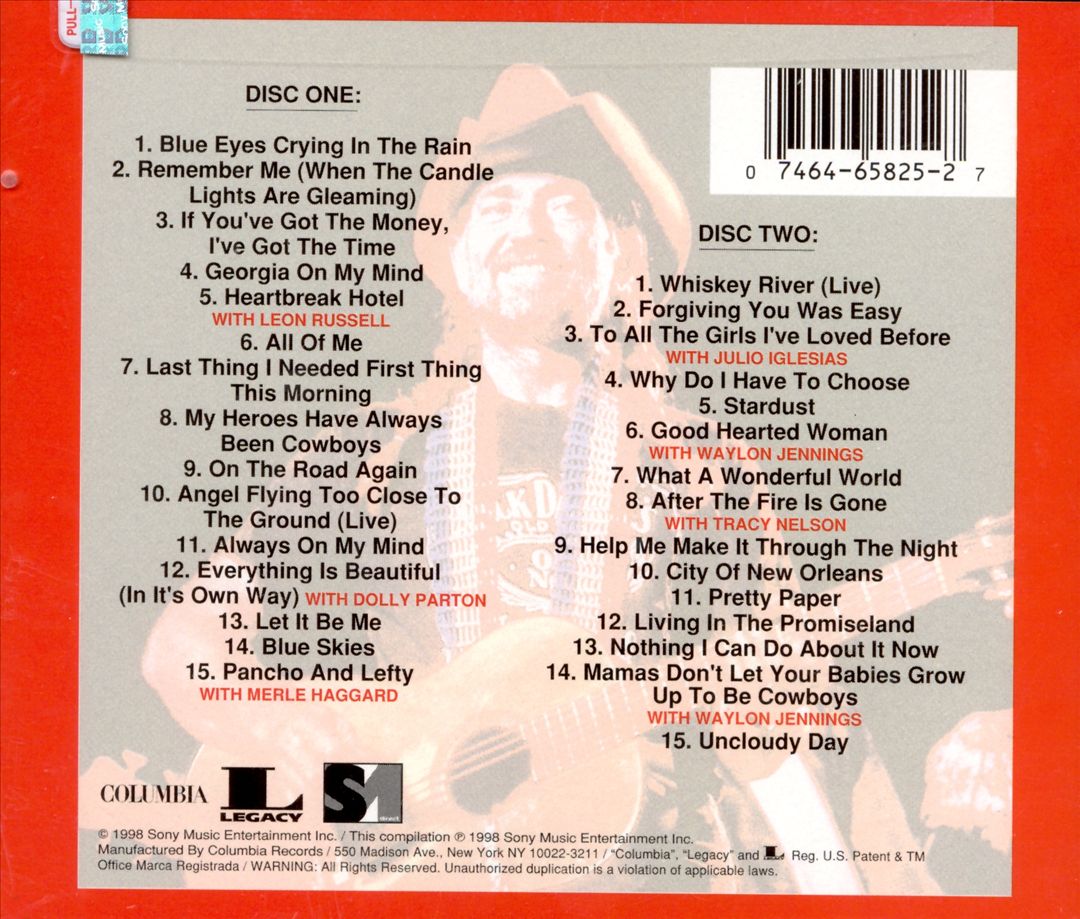 Very Best of Willie Nelson cover art