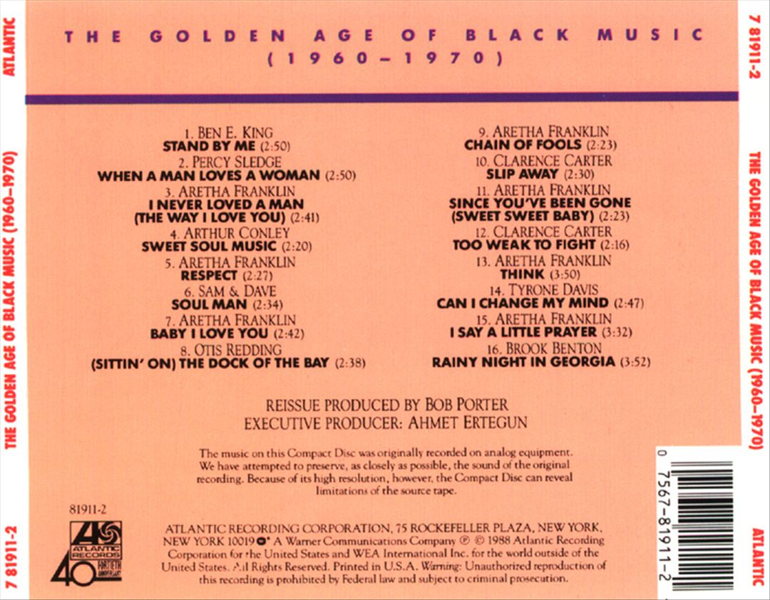 Golden Age of Black Music: 1960-1970 cover art